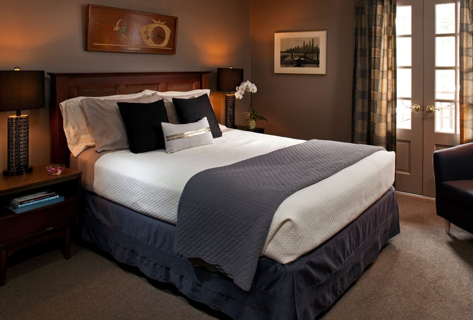 Blackout drapes, iron/ironing board (on request), WiFi (free)