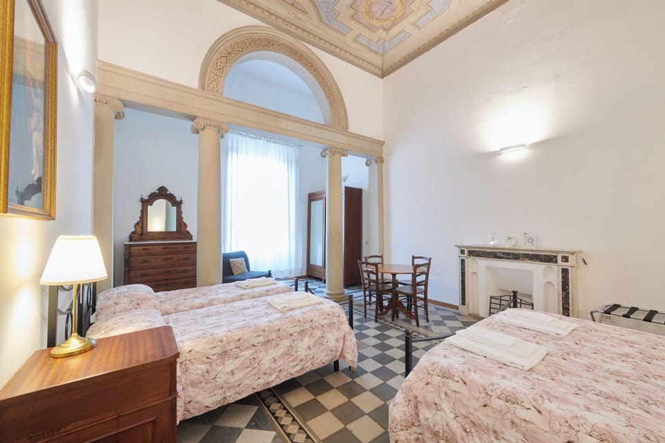 Desk, free WiFi, bed sheets