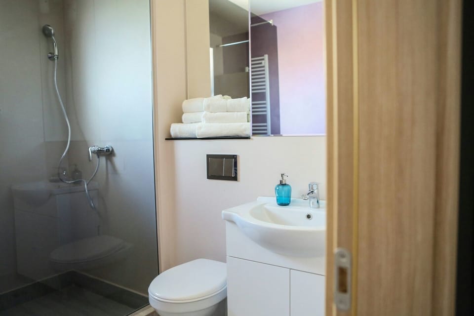 Double Room | Bathroom | Shower, free toiletries, hair dryer, towels