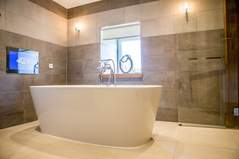 Premium bedding, down comforters, in-room safe, desk