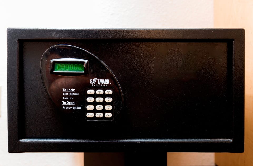 In-room safe, desk, blackout drapes, free cribs/infant beds