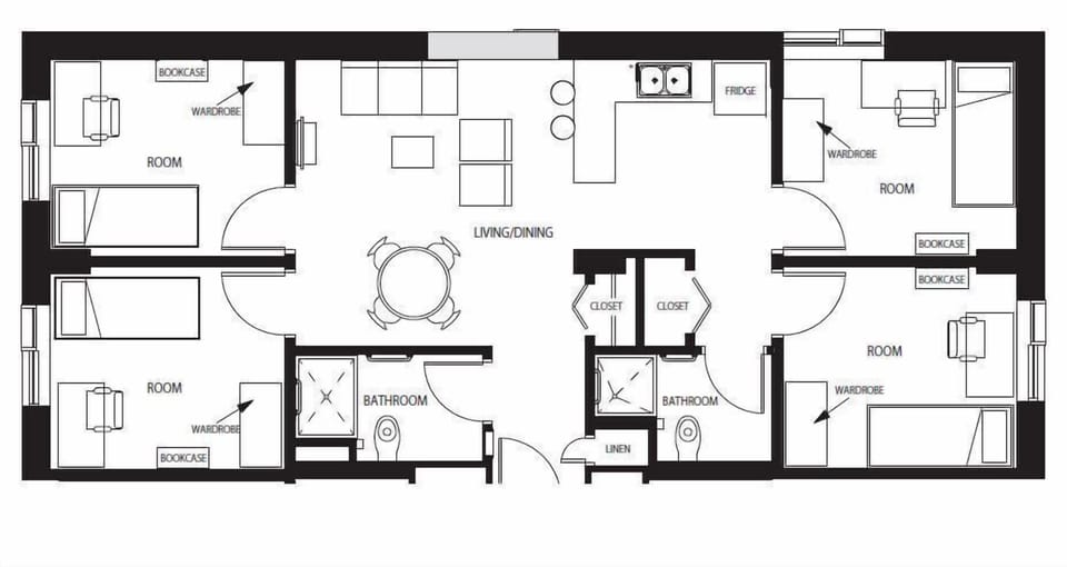 LeMarchant Place - 4 Bedroom Suite, Private Bathroom | Desk, laptop workspace, free WiFi, bed sheets