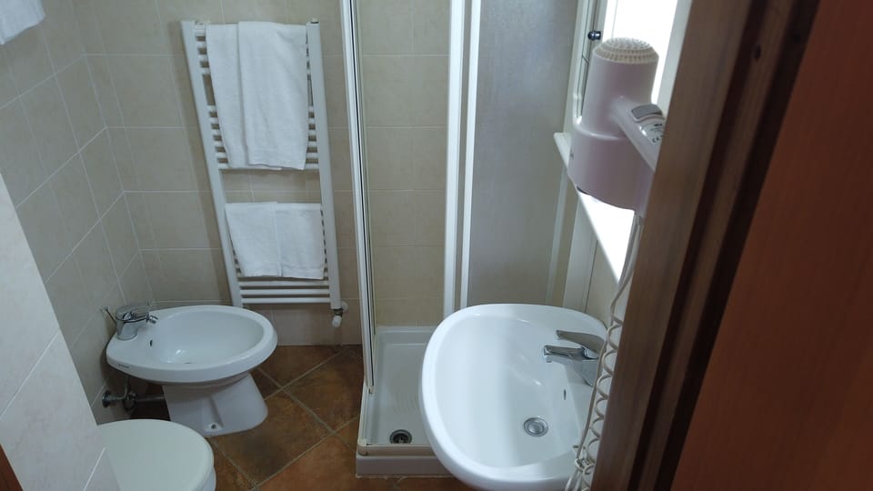 Double Room Single Use | Bathroom | Shower, rainfall showerhead, free toiletries, hair dryer