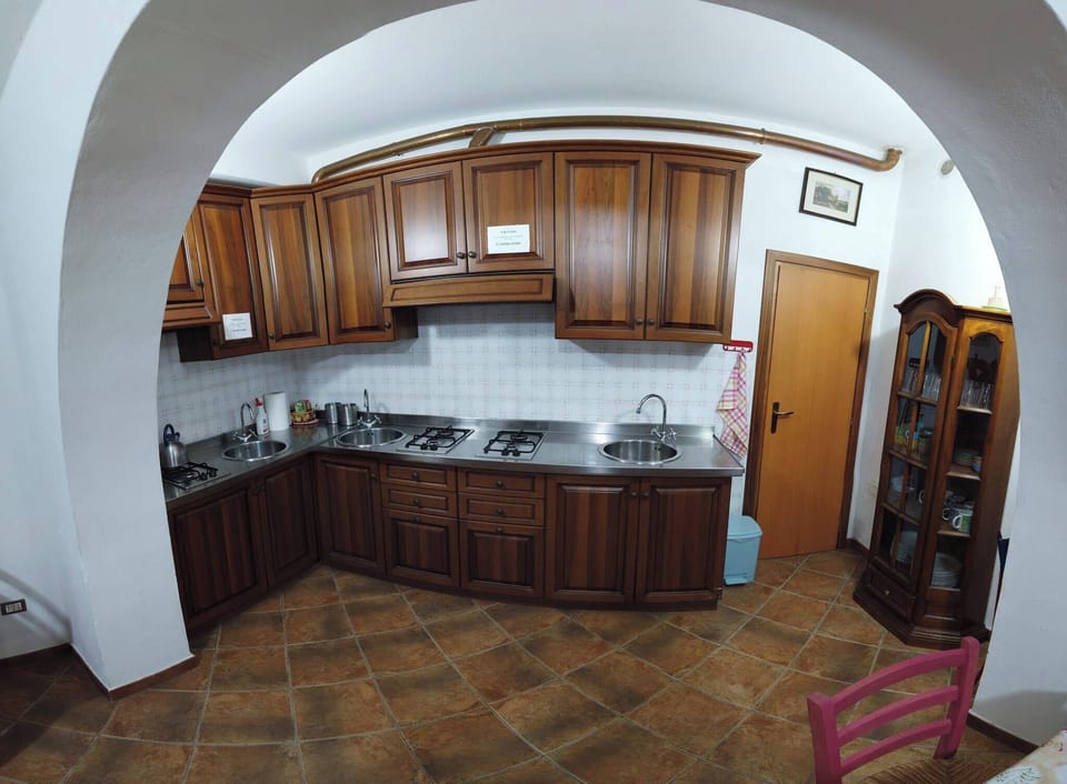 Fridge, stovetop, cookware/dishes/utensils