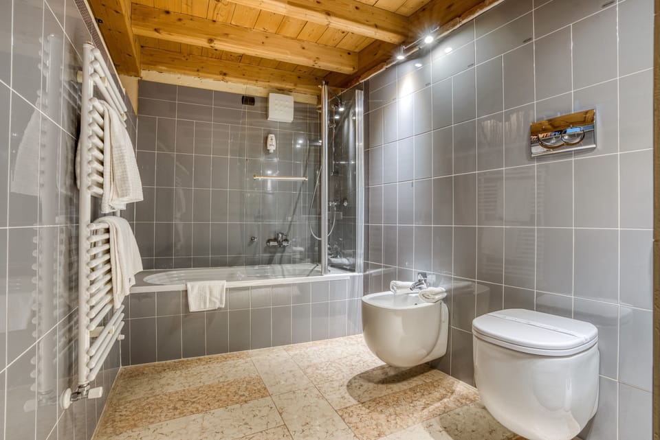Deluxe Double Room | Bathroom | Shower, free toiletries, hair dryer, towels