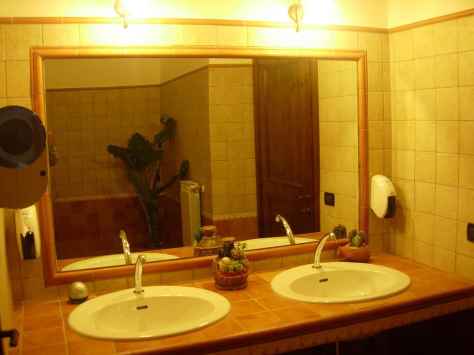 Shower, free toiletries, hair dryer, bidet