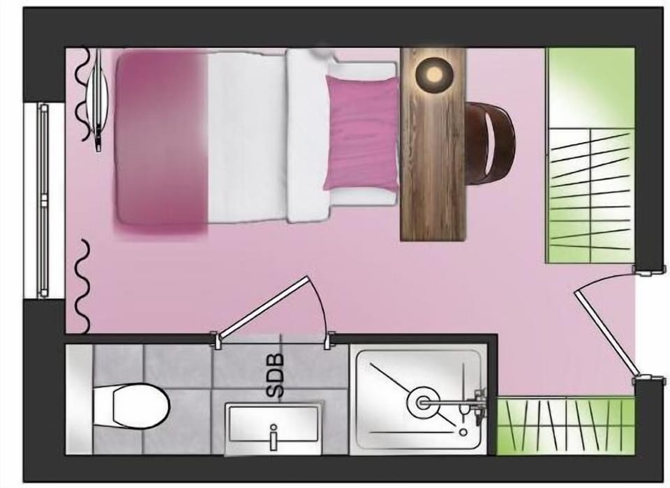 Single Room, Courtyard Area | Premium bedding, in-room safe, desk, iron/ironing board