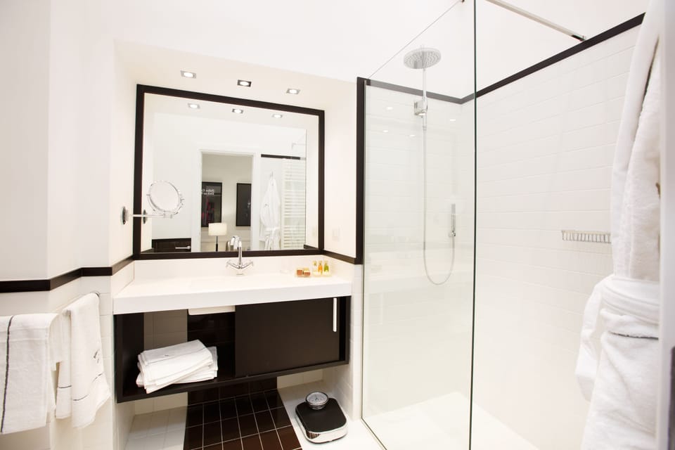 Deluxe Room | Bathroom | Shower, rainfall showerhead, free toiletries, hair dryer