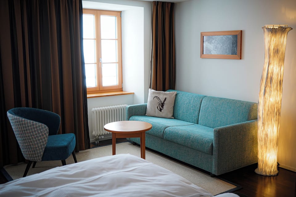 Superior Triple Room, Mountain View | Premium bedding, desk, laptop workspace, blackout drapes