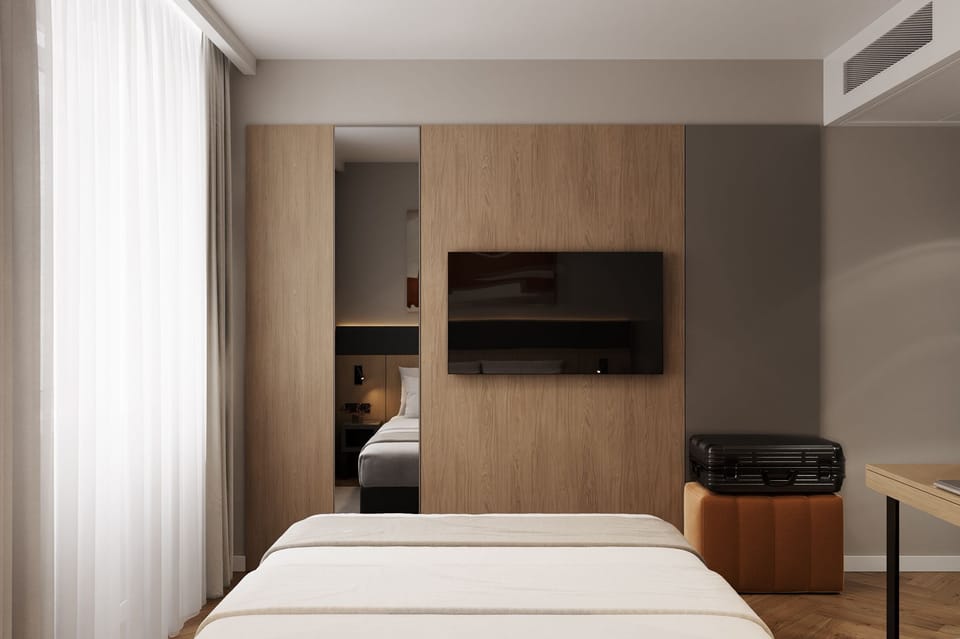 Business Room, 1 Queen Bed | Living area | 50-inch flat-screen TV with satellite channels