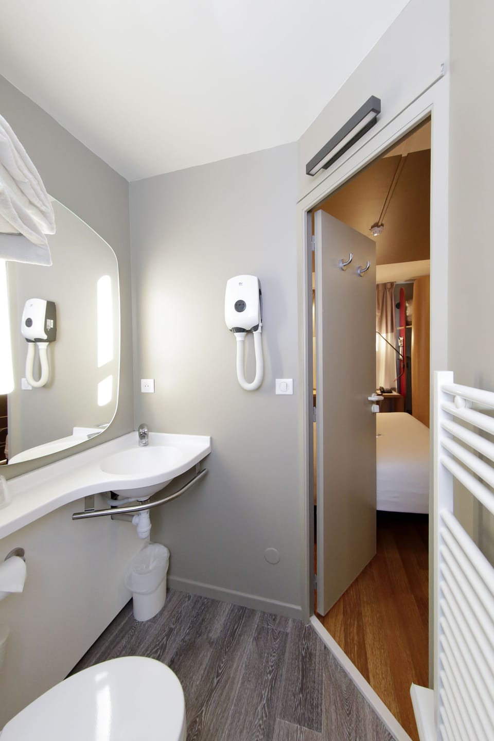 Eco-friendly toiletries, hair dryer, towels, soap