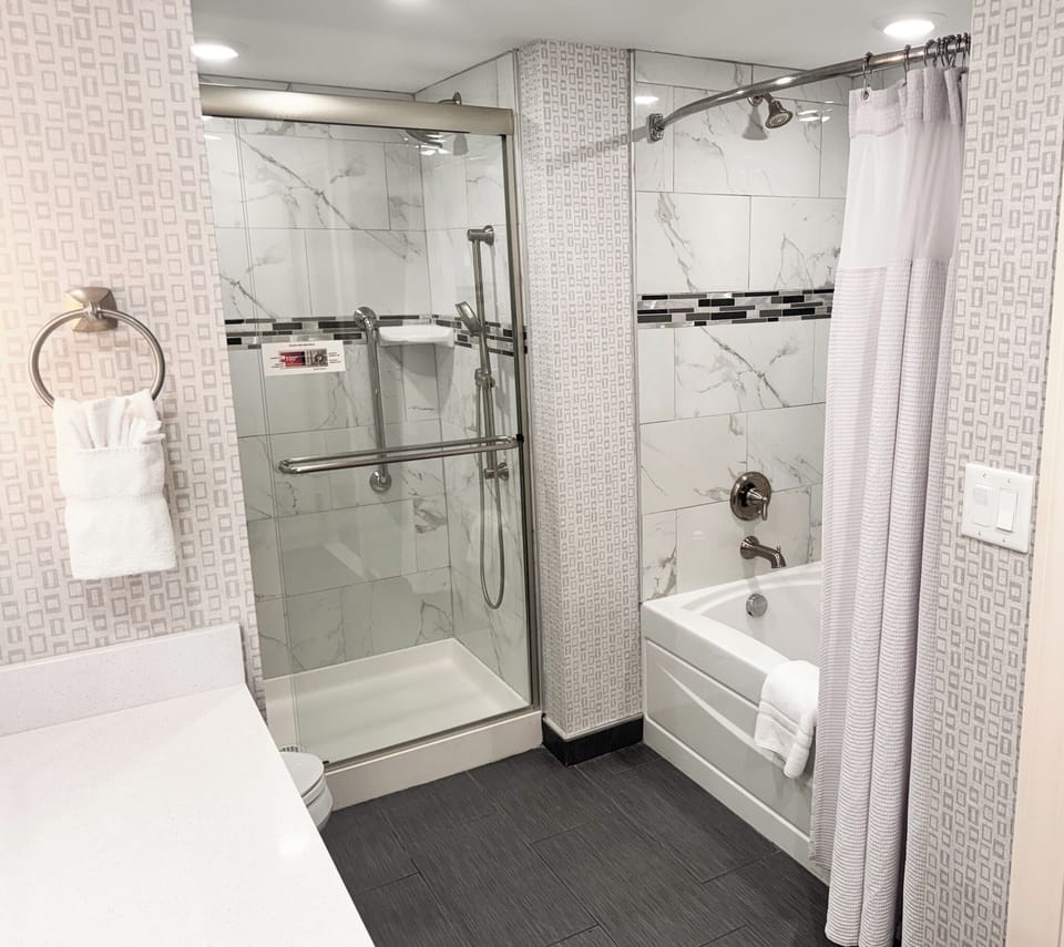 Standard Suite, 1 Bedroom | Bathroom | Hair dryer, towels