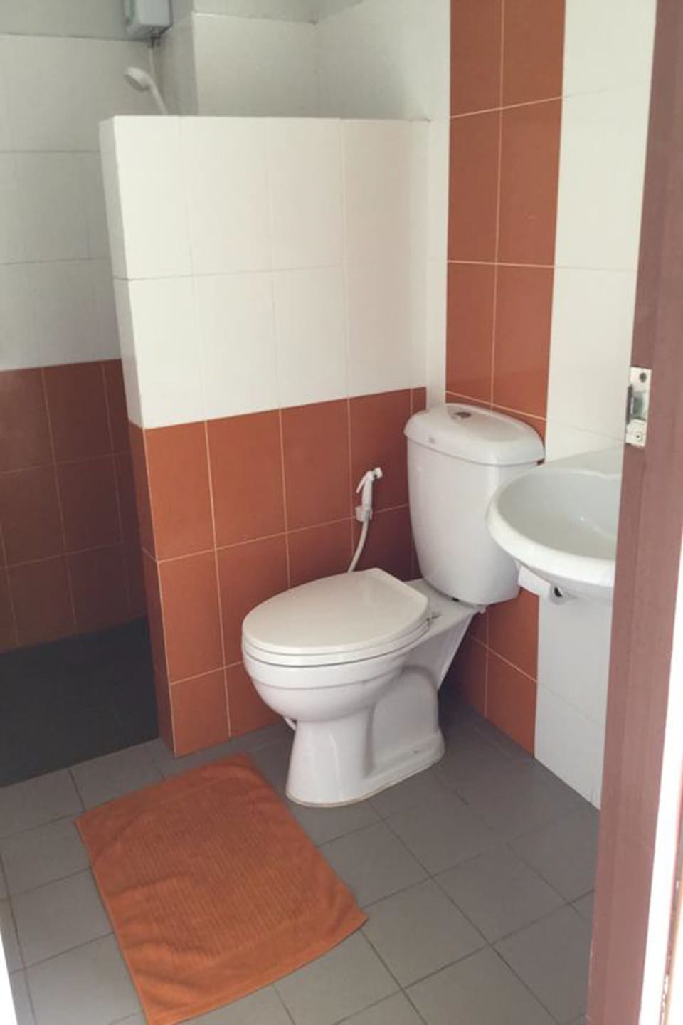 Shower, free toiletries, towels