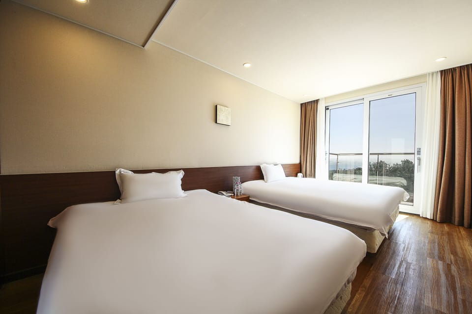 Blackout drapes, soundproofing, free WiFi, bed sheets