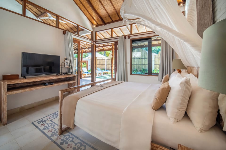Villa, 2 Bedrooms, Private Pool (Villa Sokong) | Premium bedding, minibar, in-room safe, desk