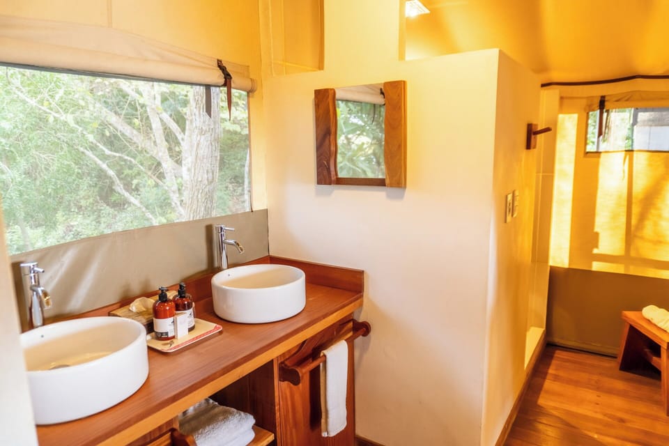 Family Tent Suite | Bathroom | Shower, free toiletries, hair dryer, towels