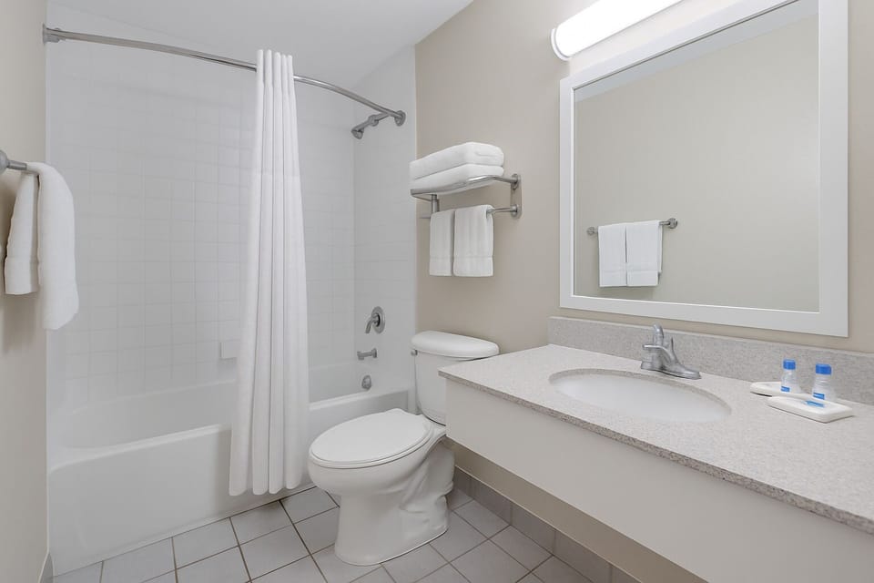 Free toiletries, hair dryer, towels, soap