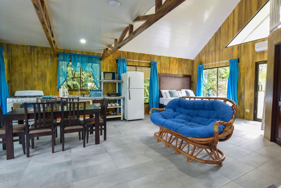 Family Chalet, 2 Bedrooms, Kitchen, Mountain View | Private kitchen | Full-size fridge, microwave, stovetop, coffee/tea maker
