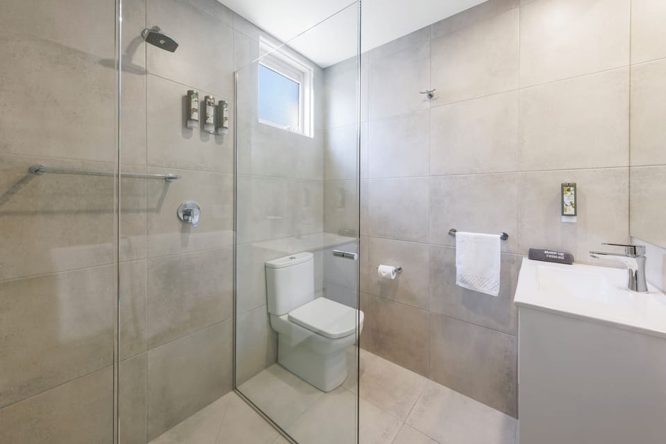 Free toiletries, hair dryer, towels