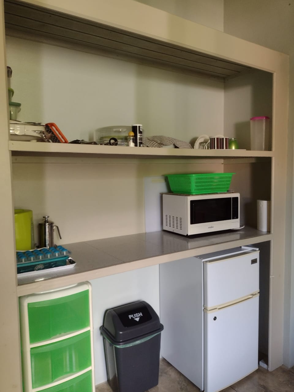 Basic Double Room, 1 Queen Bed, Non Smoking, Garden View | Private kitchenette | Fridge, microwave, electric kettle, toaster