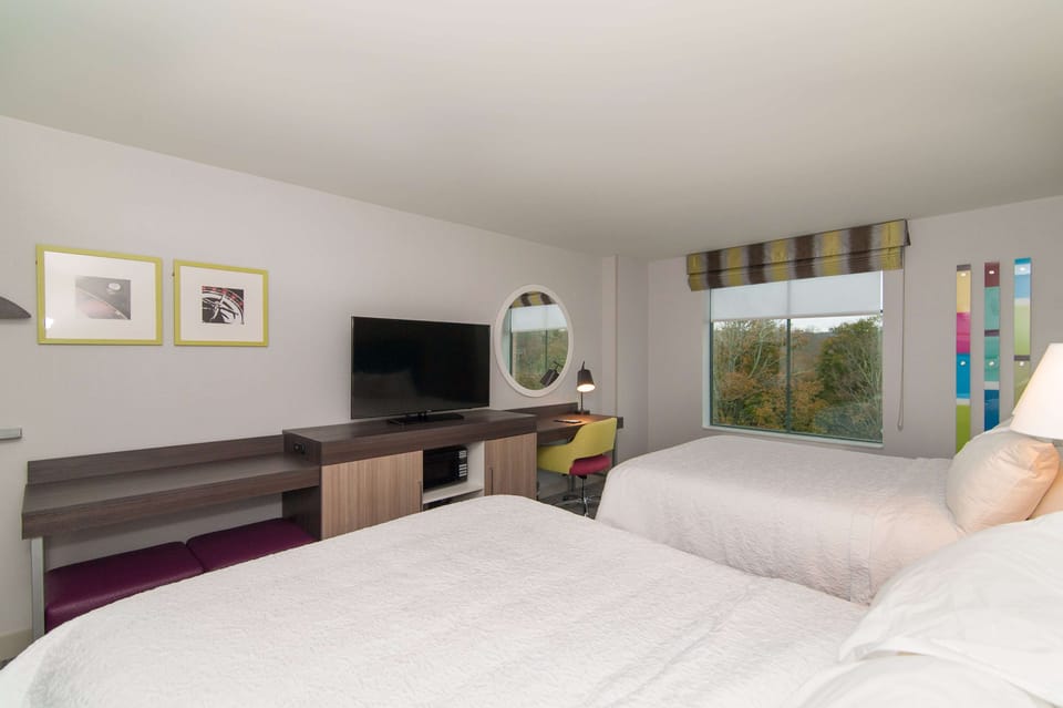 In-room safe, desk, laptop workspace, iron/ironing board