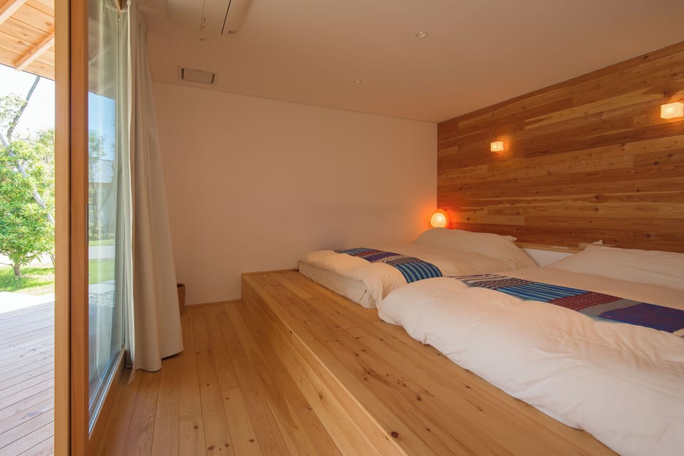 Deluxe Cottage with Outdoor Bath MATSU | In-room safe, desk, WiFi (free), bed sheets