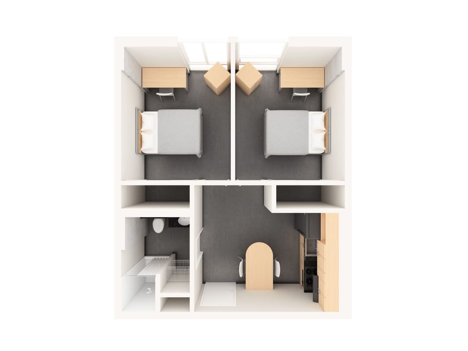 Apartment, 2 Bedrooms (Double Bed) | Floor plan
