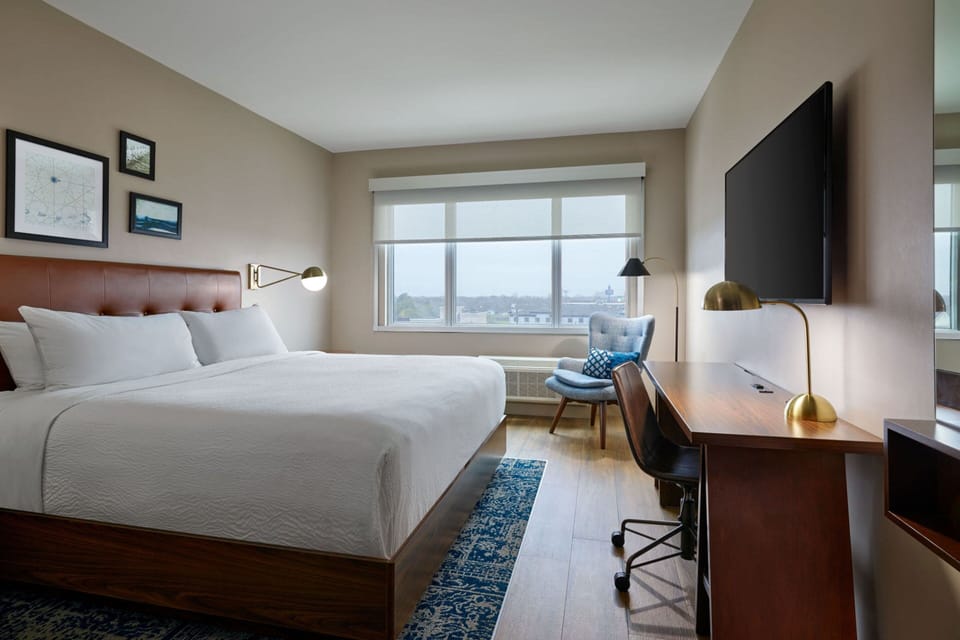 Premium bedding, down comforters, pillowtop beds, in-room safe