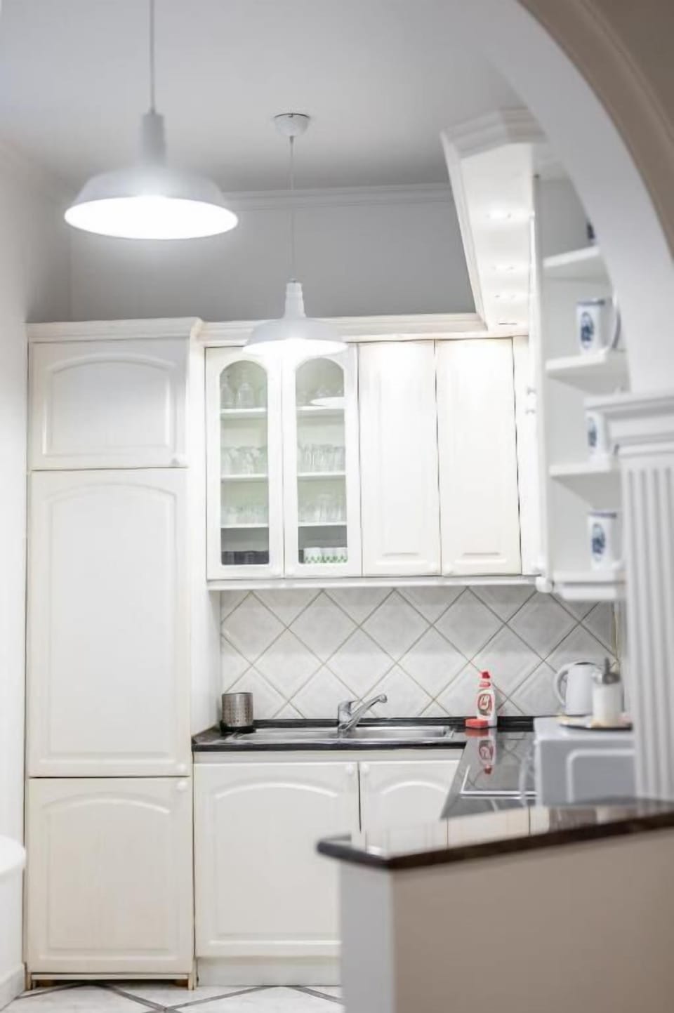 Superior studio in side building | Private kitchen | Fridge, microwave, coffee/tea maker, electric kettle