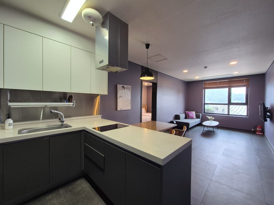 Family Suite, 2 Bedrooms (Stay - New Building) | Private kitchen | Fridge, microwave, stovetop, rice cooker