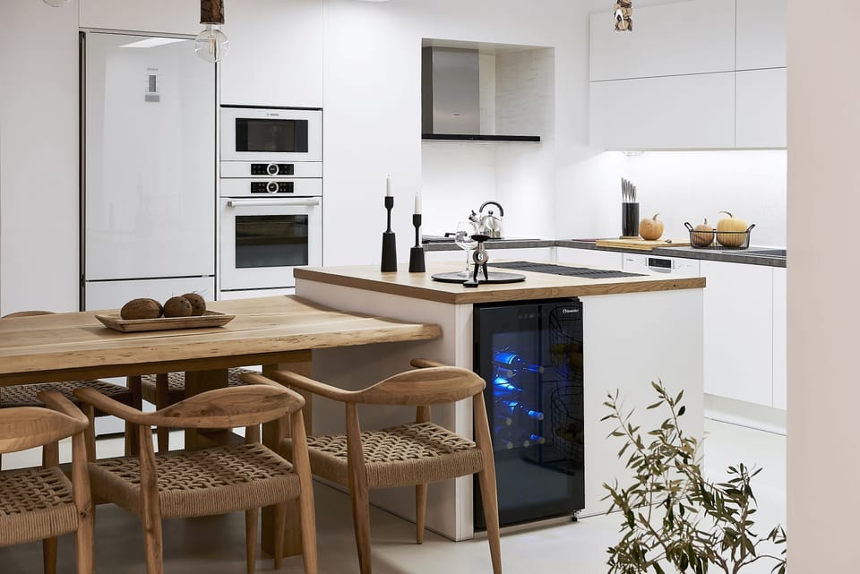 Luxury Villa, 5 Bedrooms, Partial Sea View | Private kitchen | Full-size fridge, microwave, oven, stovetop