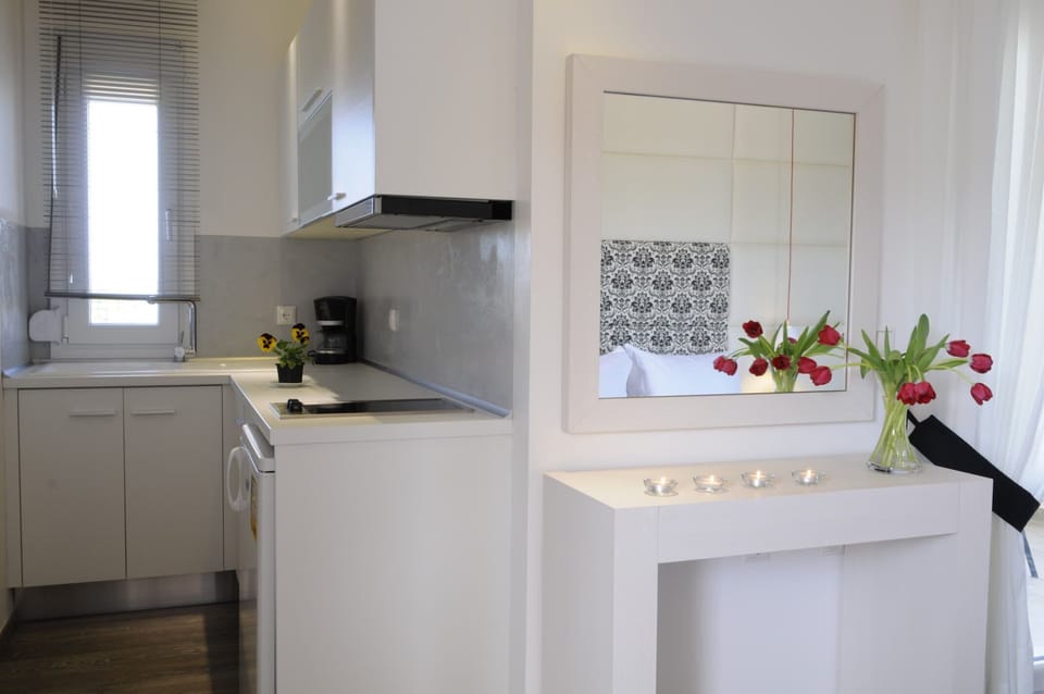 Superior Studio | Private kitchen | Fridge, stovetop, coffee/tea maker, electric kettle
