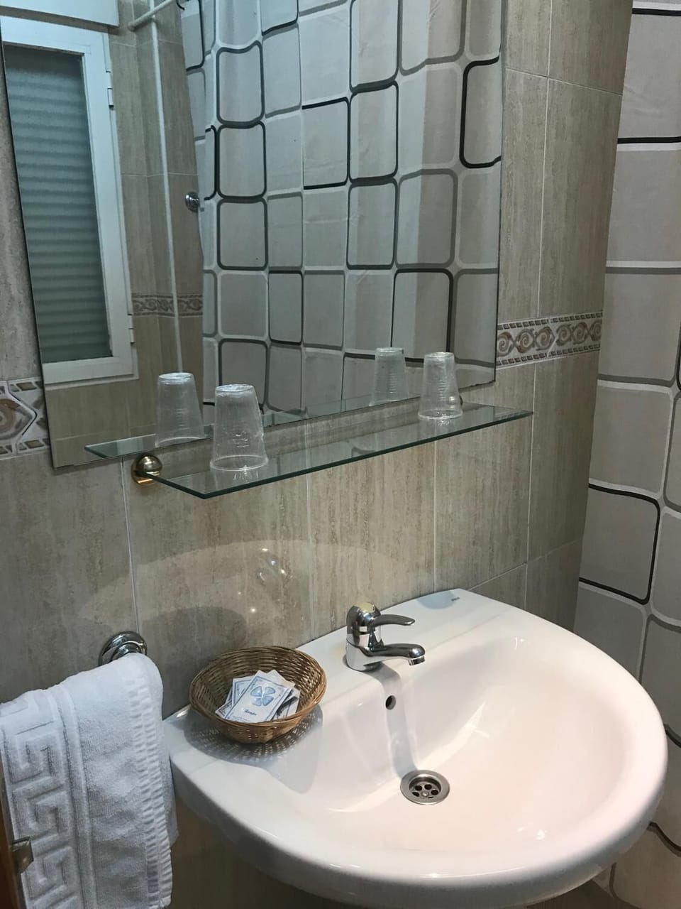 Free toiletries, hair dryer (on request), towels