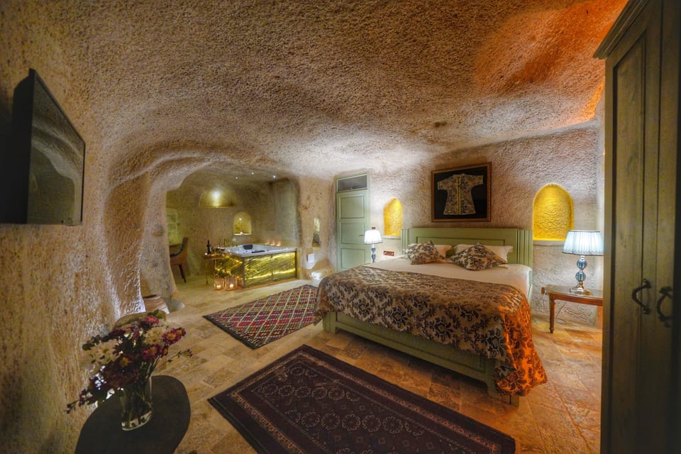 Sultan Cave Suite | Egyptian cotton sheets, premium bedding, individually decorated