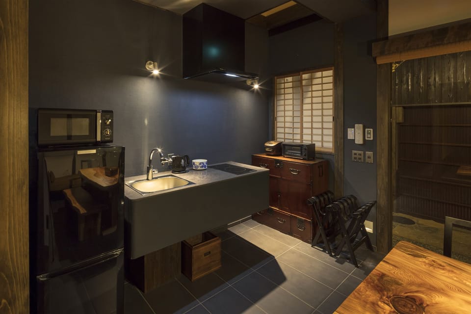 Private Vacation Home - Yoitsubaki | Private kitchenette | Fridge, microwave, stovetop, coffee/tea maker