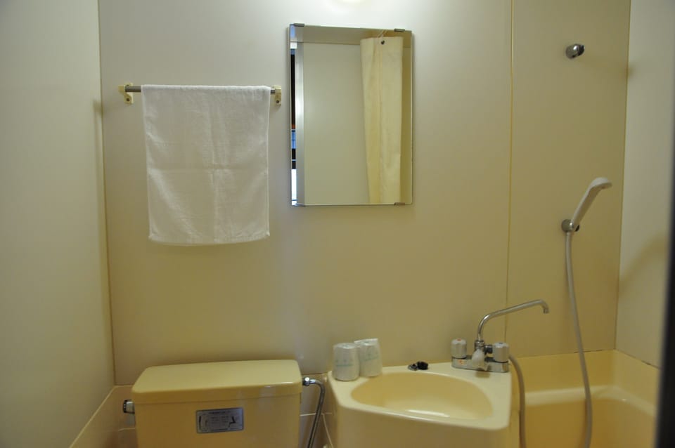 Japanese Style Corner Room 8 Tatami-mats | Bathroom | Shower, free toiletries, hair dryer, slippers