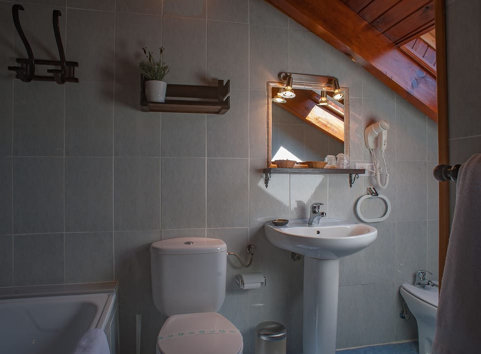 Twin Room | Bathroom | Bathtub, free toiletries, hair dryer, towels