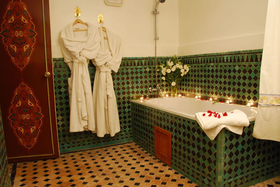 Free toiletries, hair dryer (on request), bathrobes, towels