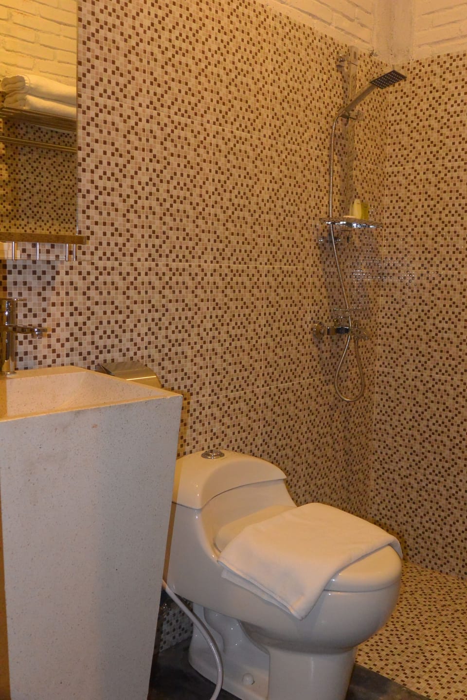 Superior Twin Room | Bathroom | Shower, free toiletries, hair dryer, slippers