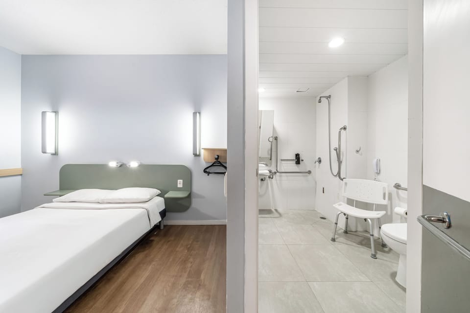 Standard Double Room, 1 Double Bed, Accessible, City View | Laptop workspace, blackout drapes, WiFi (free), individually decorated