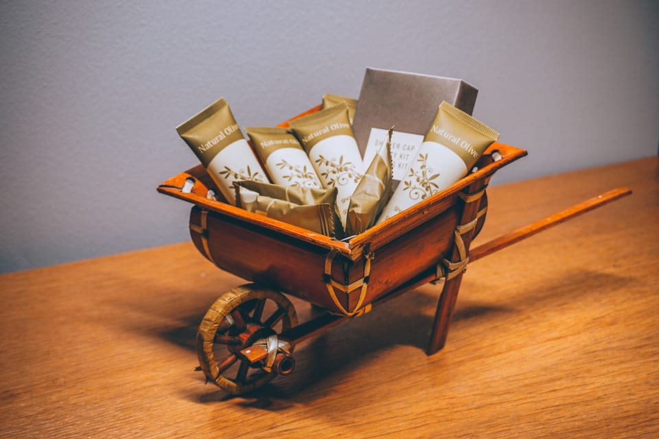 Shower, free toiletries, hair dryer, bathrobes