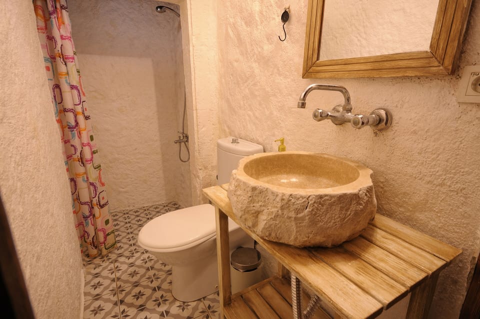 Economy Room, No Windows | Bathroom | Shower, free toiletries, hair dryer, bathrobes