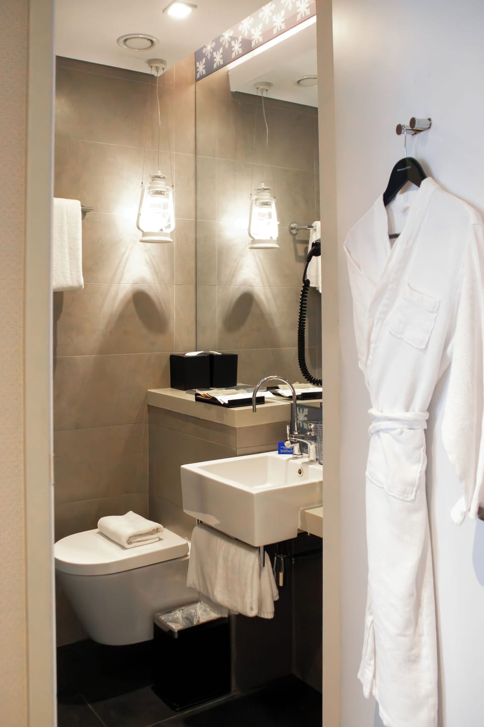 Shower, eco-friendly toiletries, hair dryer, slippers