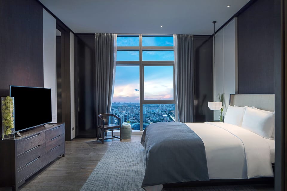 Luxury Room, 1 King Bed (Millésime Access. Neo Chinese décor) | 1 bedroom, Egyptian cotton sheets, premium bedding, down comforters