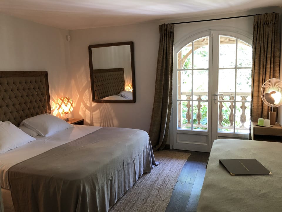 Deluxe double room with terrace, partial sea view | View from room
