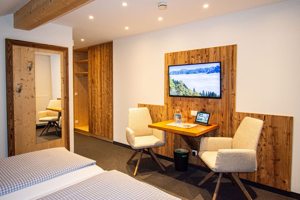 Standard Double Room, Balcony, Mountain View | Hypo-allergenic bedding, in-room safe, blackout drapes, soundproofing