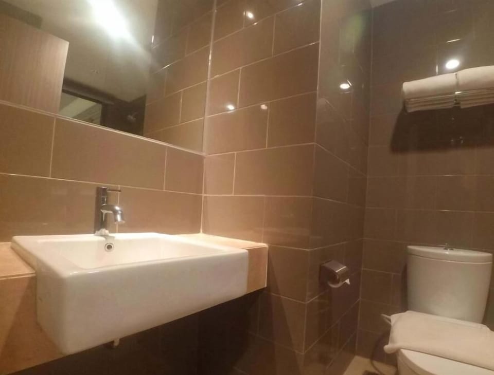 Shower, free toiletries, hair dryer (on request), slippers