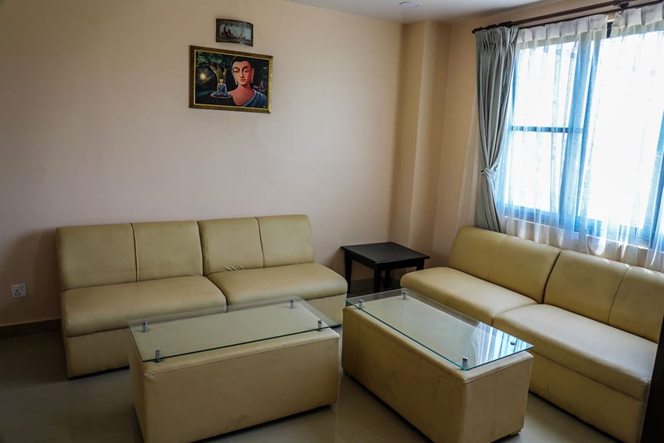 32-inch flat-screen TV with satellite channels, TV