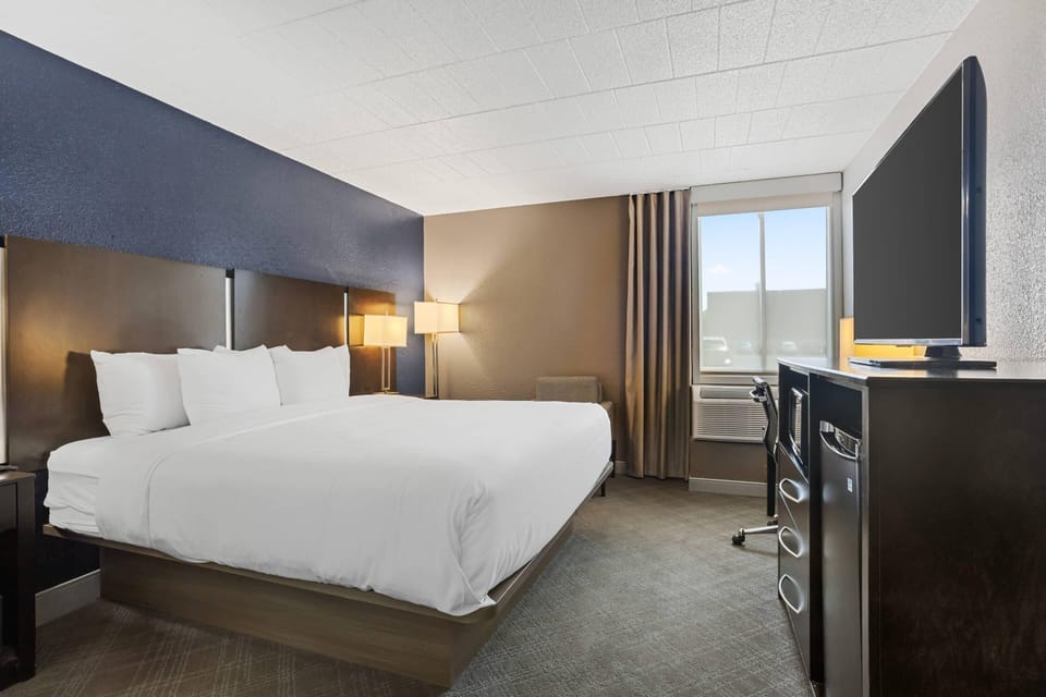 Standard Room, 1 King Bed, Non Smoking | Premium bedding, in-room safe, laptop workspace, blackout drapes