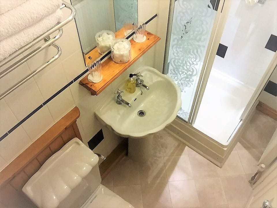 Hair dryer, towels